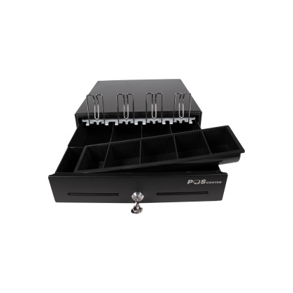 Денежный ящик POScenter 13E 330x335x90 распайка для "Epson/АТОЛ, без датчика открытой крышки", черный - изображение 2