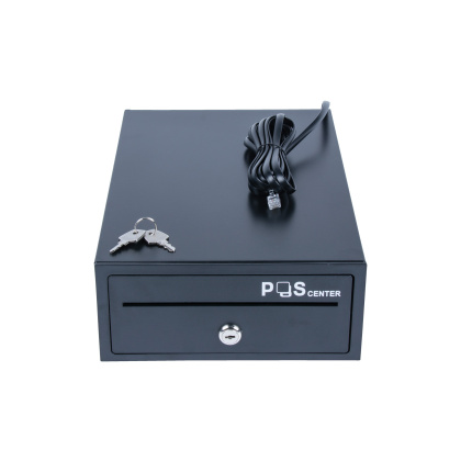 Денежный ящик POScenter Compact 205x300x90 распайка для "Epson/АТОЛ", черный