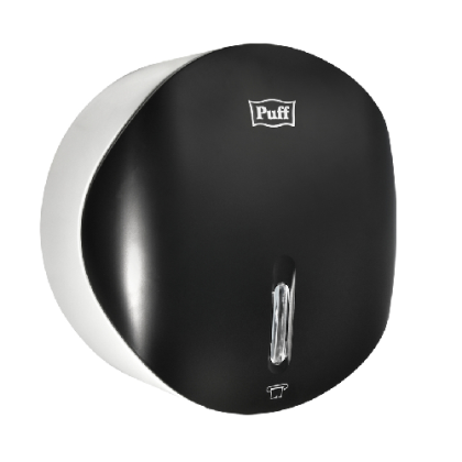 Диспенсер туалетной бумаги Рuff-7145Bl, черный, с замком, ABS-пластик