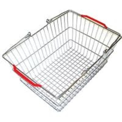 Корзина покупательская металлическая SB20-ZN (красный) 20л цинк