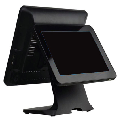 POS-компьютер Q line OL-P10 Черный, 15“ сенсорный + 15 дисплей покупателя (J3455, 4Gb, SSD128Gb, MSR) Windows 10 - изображение 2