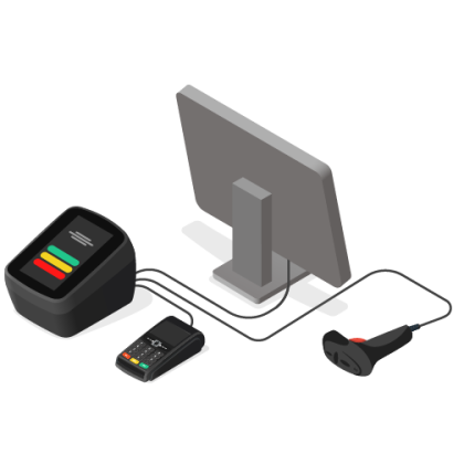 POS-система ЭВОТОР Power +Сканер 2D+Rkeeper Lite - комплект