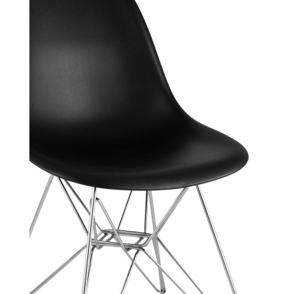 Стул пластиковый «Eames» с жестким сиденьем (хромированный каркас) - изображение 3