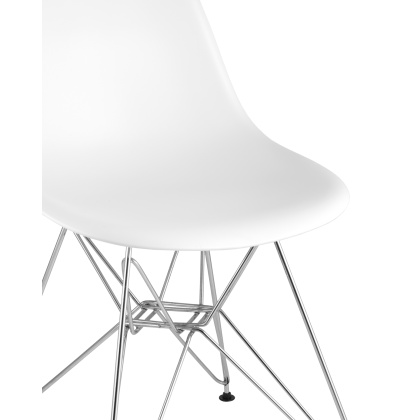 Стул пластиковый «Eames» с жестким сиденьем (хромированный каркас) - изображение 4
