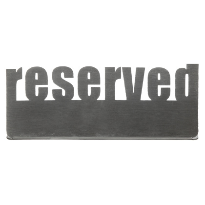 Табличка настольная «Reserved 2» Luxstahl 140х50 мм