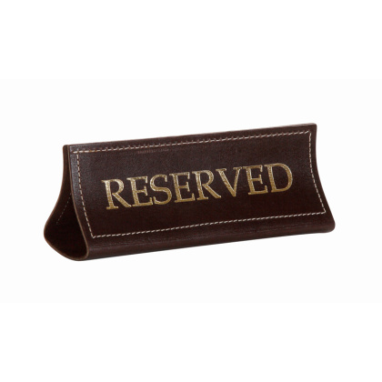 Табличка настольная «Reserved» шора темная