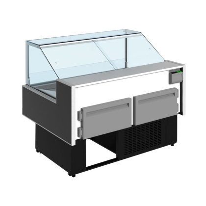Витрина холодильная «рыба на льду» CRYSPI Gamma Quadro Fish SN 1200 (RAL 7016) - изображение 4